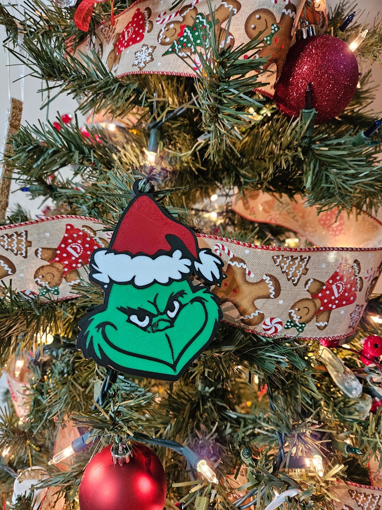 Grinch Ornament & Keychain Set - Rocket Forge 3D