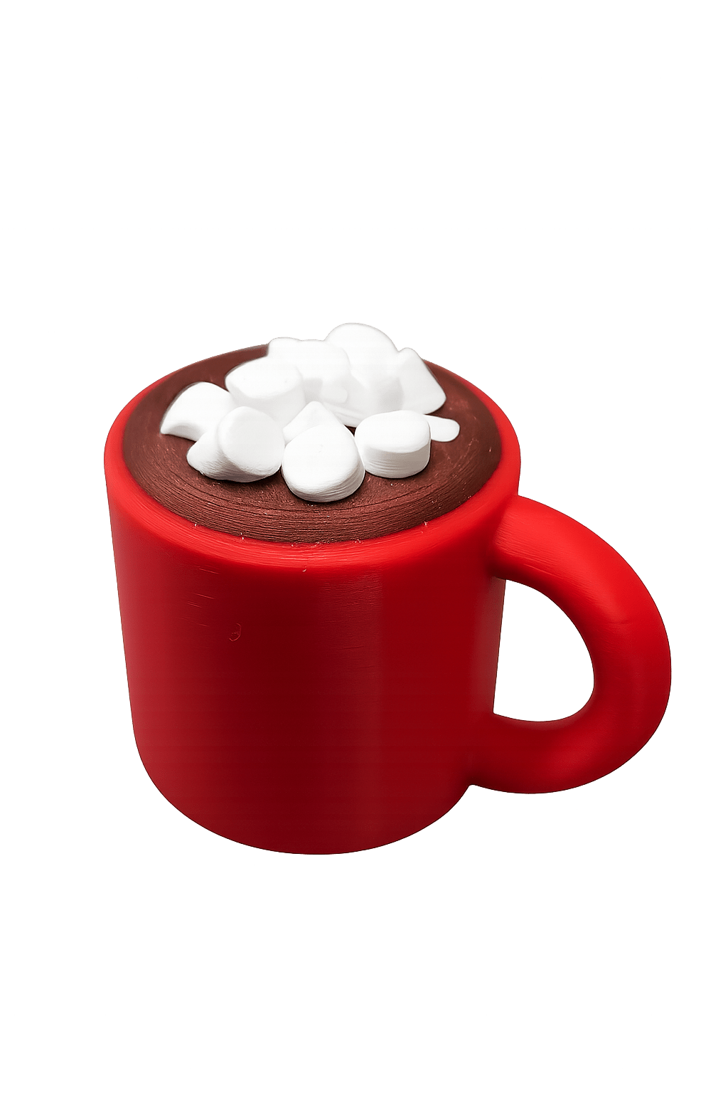 Hot Cocoa Mug w/ Marshmallows STL | Cute 3D Print | Keychain & Mini Decor | Coffee Cup File - Rocket Forge 3D