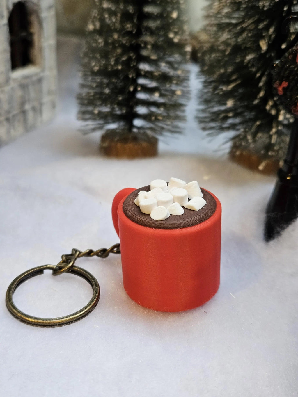 Hot Cocoa Mug w/ Marshmallows STL | Cute 3D Print | Keychain & Mini Decor | Coffee Cup File - Rocket Forge 3D