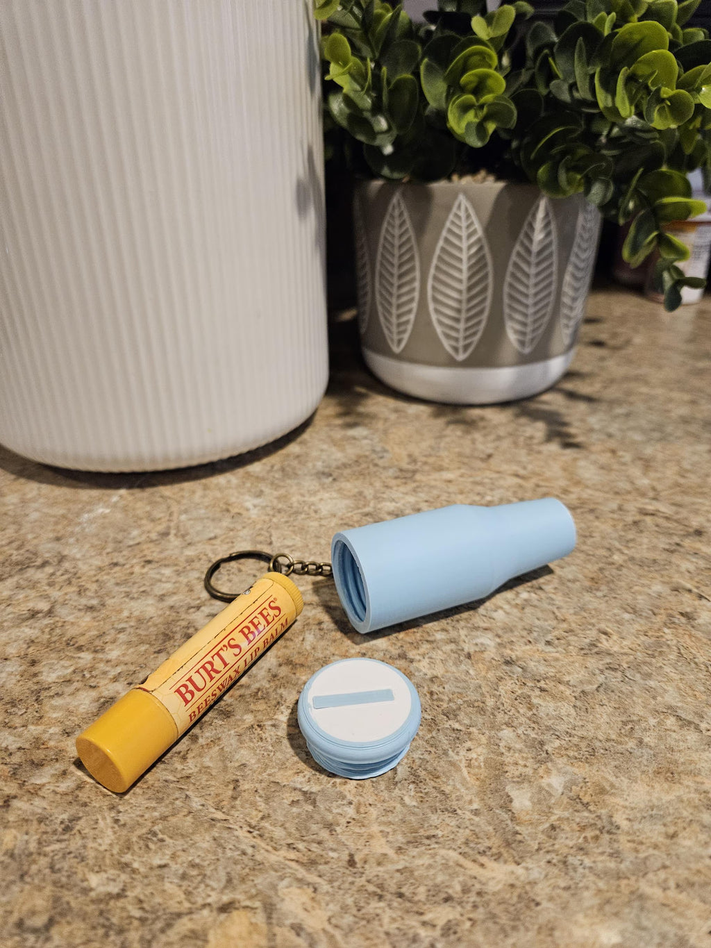 Mini Hydro-Jug Chapstick Holder Keychain — STL File Download — 3D Printable Accessory